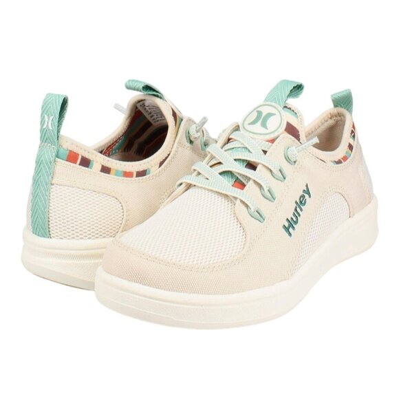 Hurley Castaic Beige Sneaker Size 6 Light Weight NWOB $89 Lace Up - Picture 3 of 12